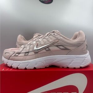 Nike P-6000 Silt Red Metallic Silver GS BRAND NEW Size 6Y